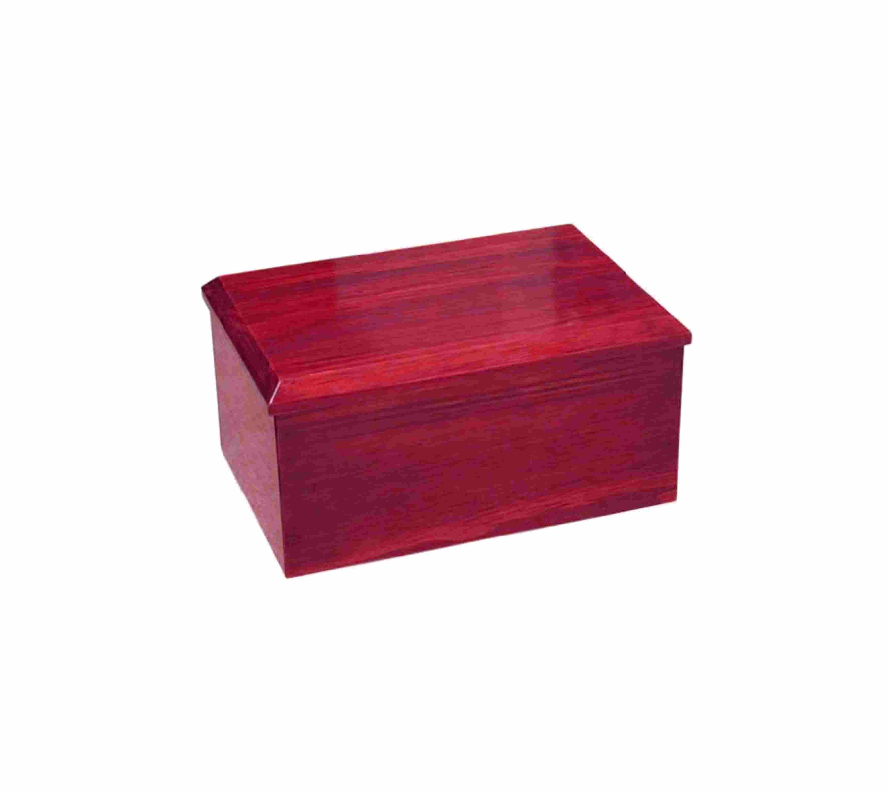 Rosewood cremation urn